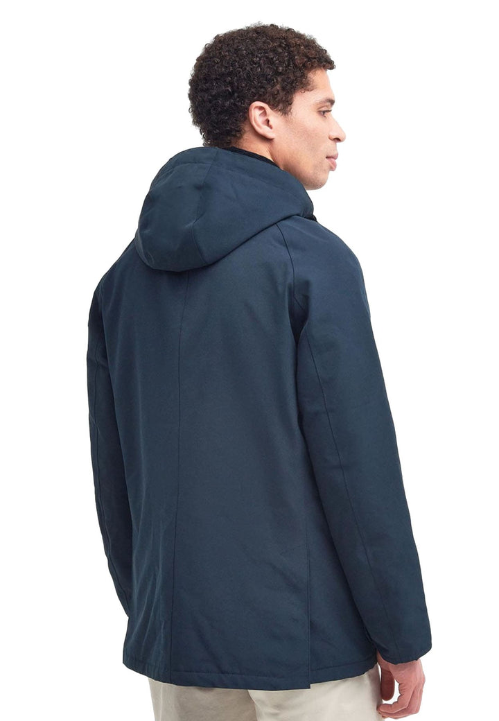 Giubbino Winter Ashby blu uomo Barbour in cotone