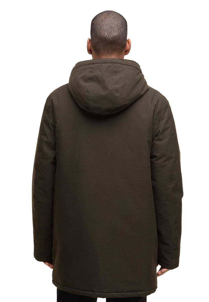 Parka impermeabile Beaufort uomo marrone Barbour in cotone impermeabile