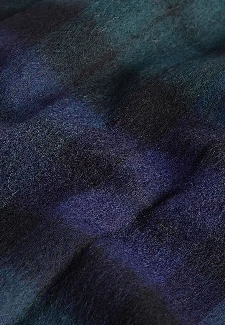 Sciarpa a fantasia tartan blu unisex Barbour in misto cashmere