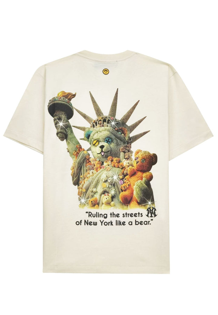 T-shirt mezza manica unisex cammello Barrow in cotone