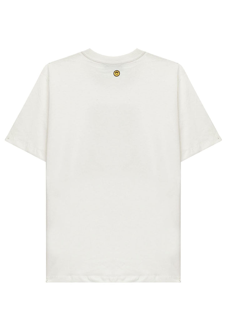 T-shirt mezza manica unisex bianca Barrow in cotone