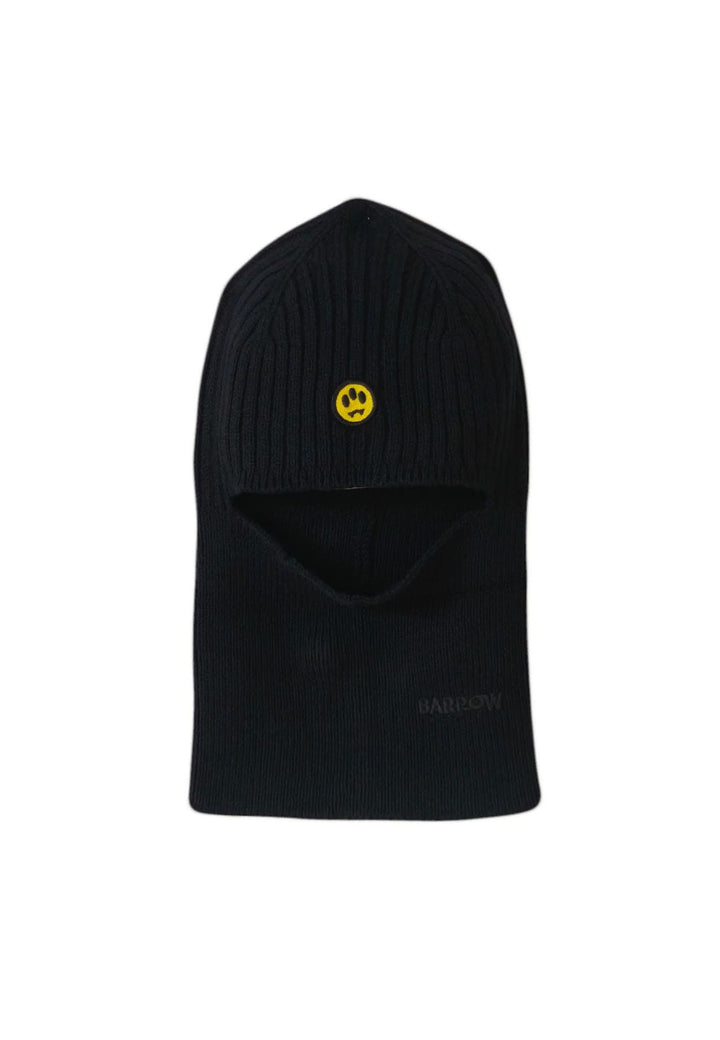Balaclava nero unisex Barrow con logo in misto lana
