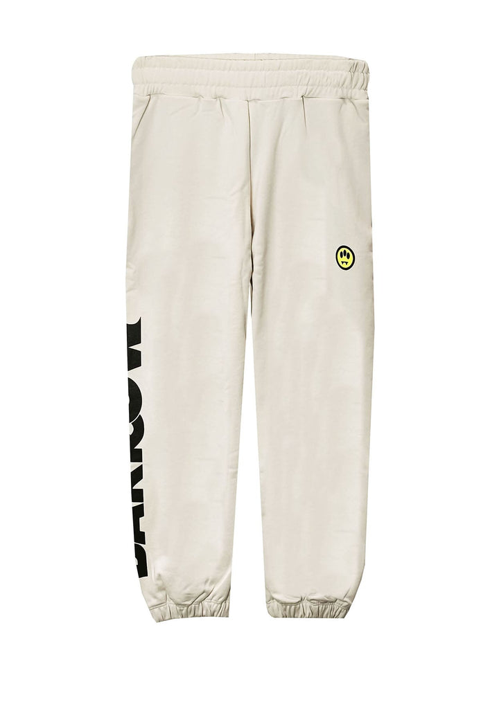 Pantalone sportivo unisex beige Barrow in cotone