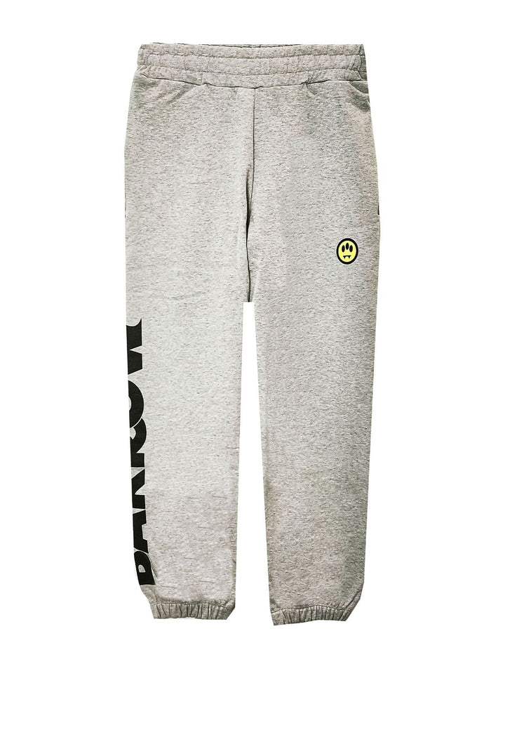 Pantalone sportivo unisex grigio Barrow in cotone