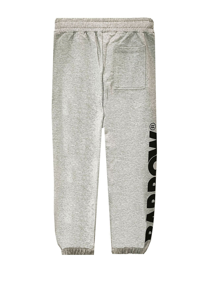 Pantalone sportivo unisex grigio Barrow in cotone