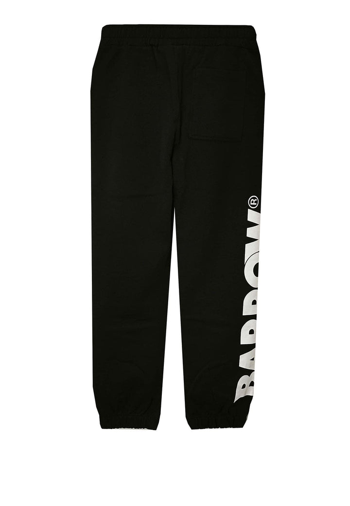 Pantalone sportivo unisex nero Barrow in cotone