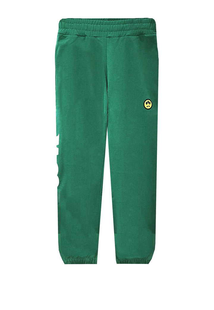 Pantalone sportivo unisex verde Barrow in cotone