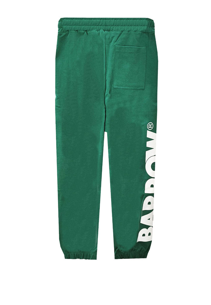 Pantalone sportivo unisex verde Barrow in cotone