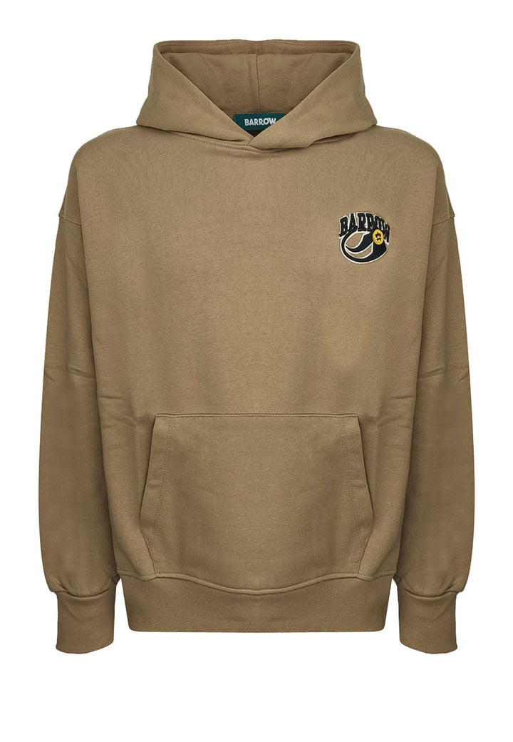 Felpa con cappuccio cammello unisex Barrow in cotone