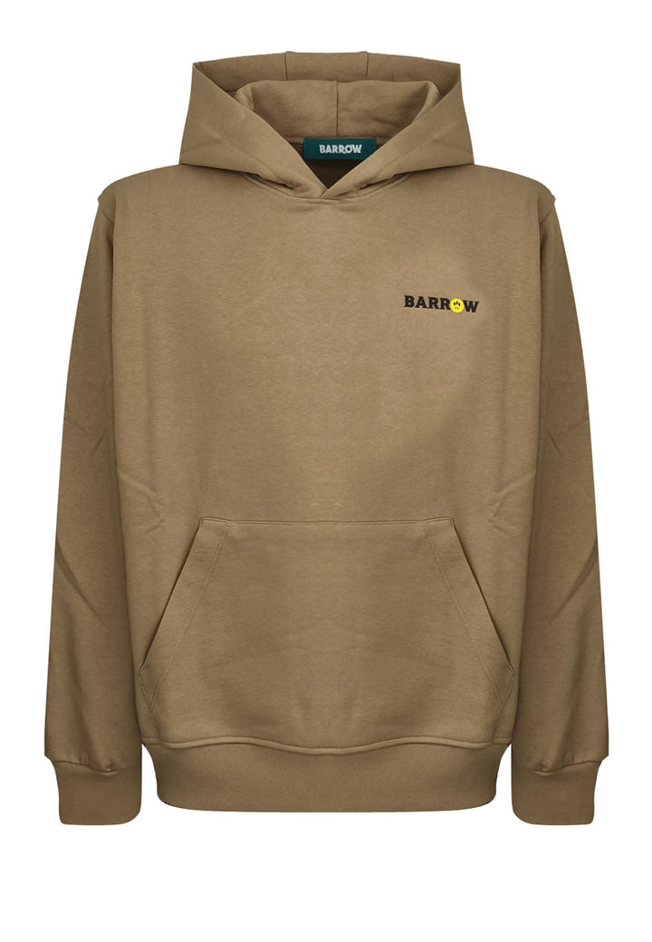 Felpa con cappuccio cammello unisex Barrow in cotone