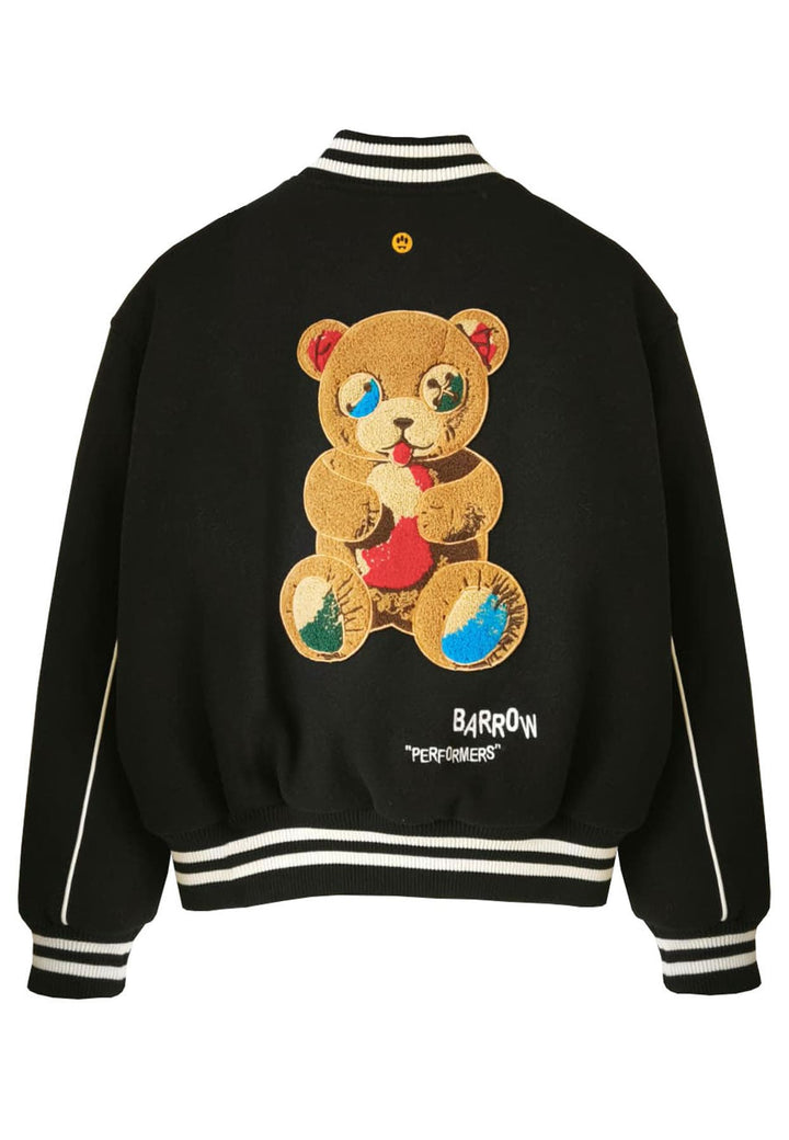 Giubbino collage unisex nero Barrow in misto lana