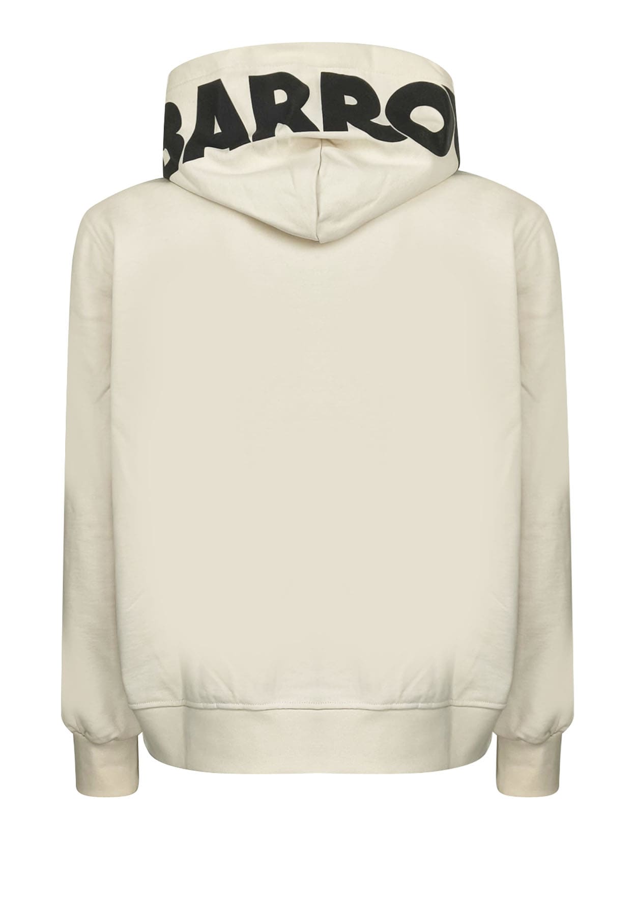 Felpa con cappuccio crema unisex Barrow in cotone