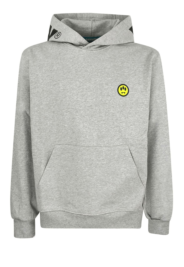 Felpa con cappuccio grigio chiaro unisex Barrow in cotone