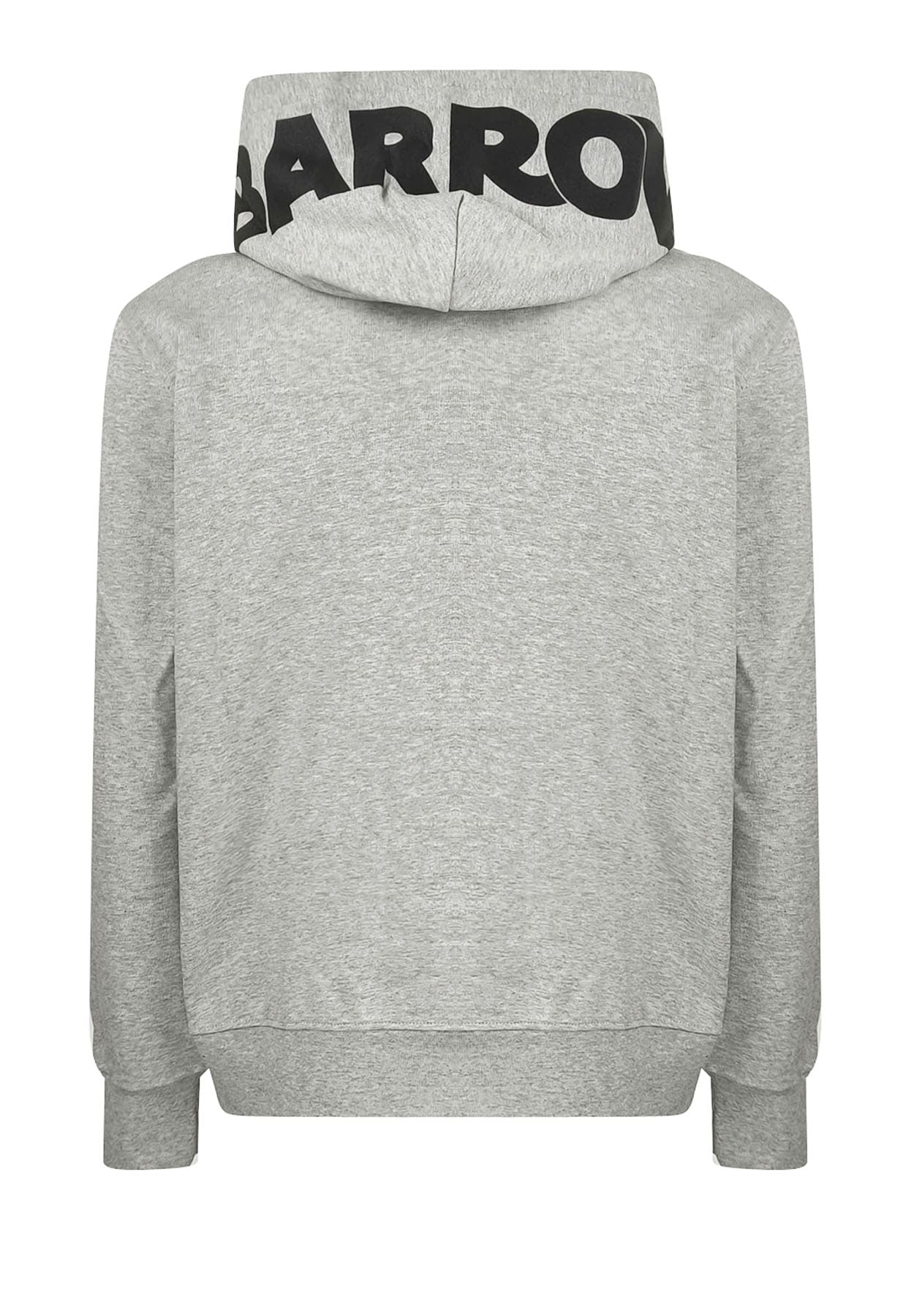 Felpa con cappuccio grigio chiaro unisex Barrow in cotone