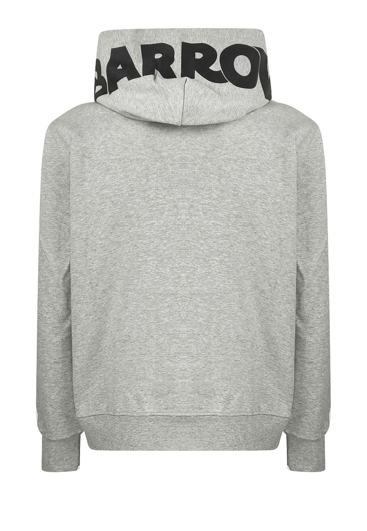 Felpa con cappuccio grigio chiaro unisex Barrow in cotone