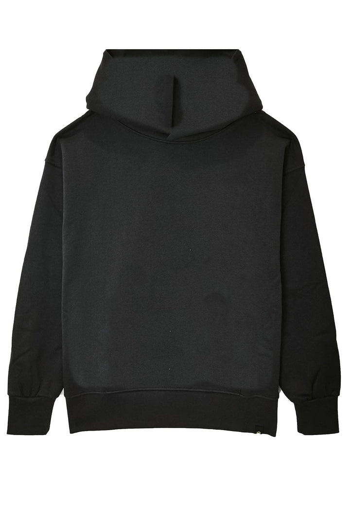 Felpa con cappuccio grigio asfalto unisex Barrow in cotone