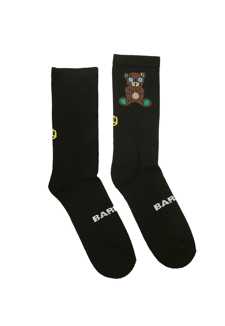 Calze nere unisex Barrow in spugna di cotone