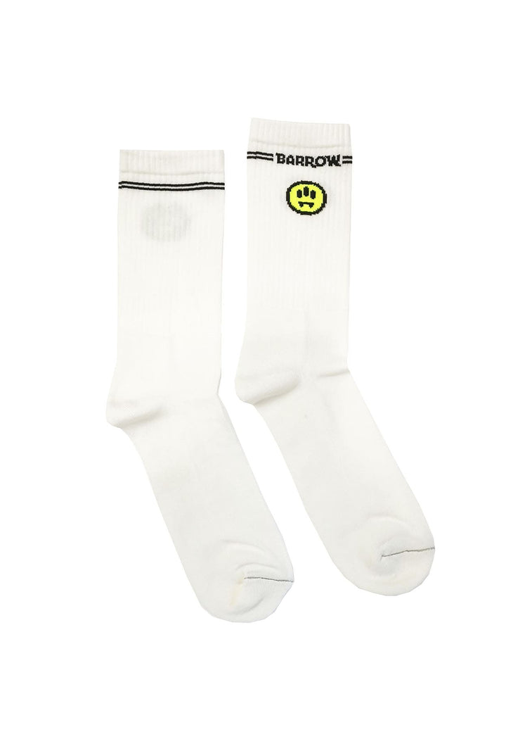 Calze bianche unisex Barrow in spugna di cotone