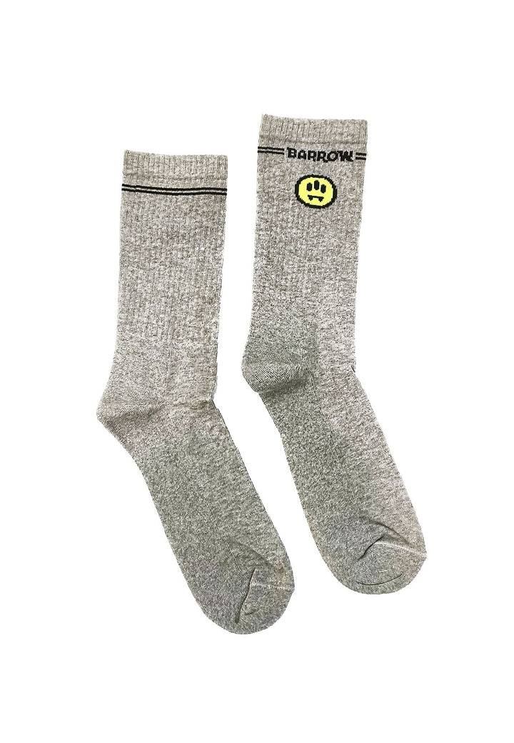 Calze grigie unisex Barrow in spugna di cotone