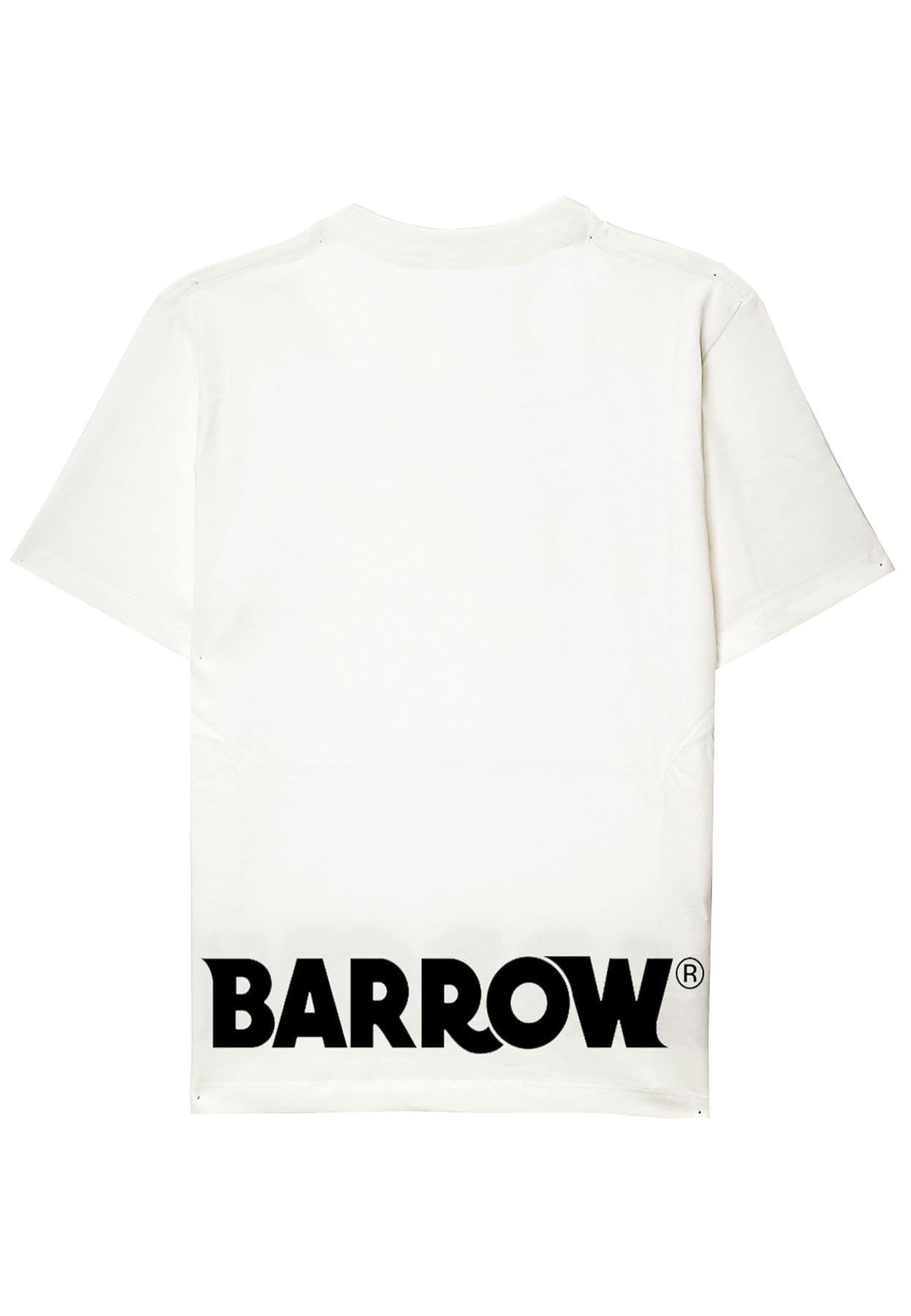 T-shirt mezza manica unisex bianca Barrow in cotone