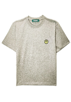 T-shirt mezza manica unisex grigia Barrow in cotone