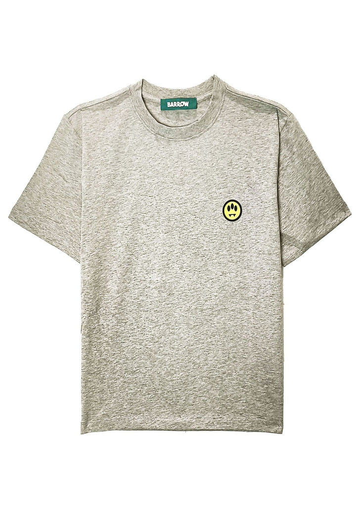 T-shirt mezza manica unisex grigia Barrow in cotone