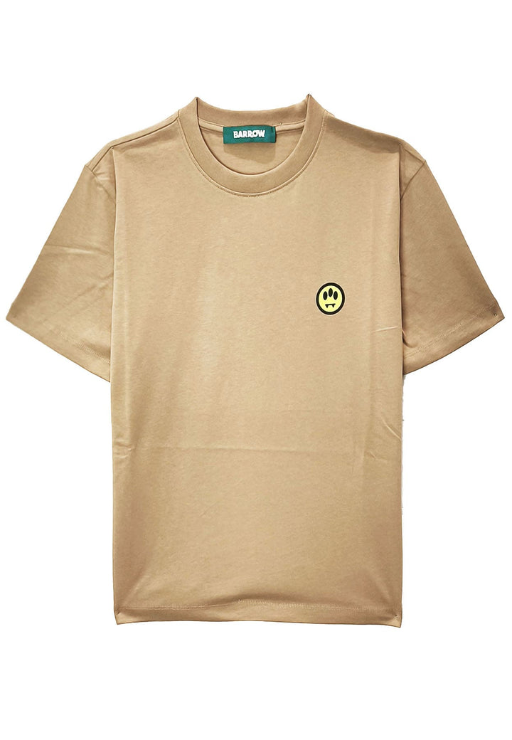 T-shirt mezza manica unisex cammello Barrow in cotone