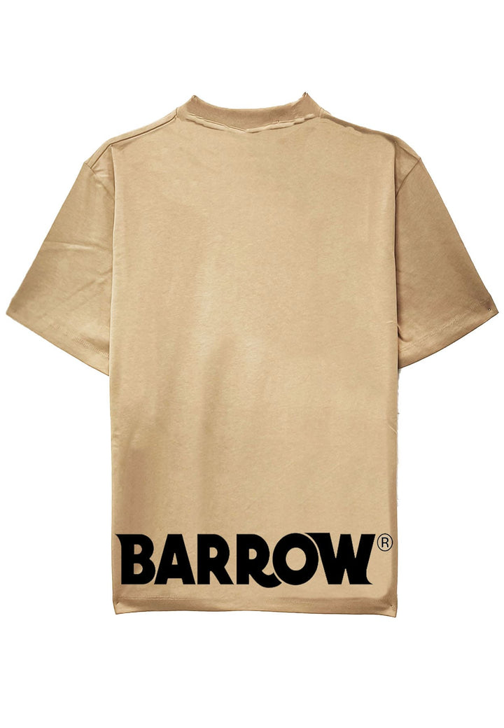 T-shirt mezza manica unisex cammello Barrow in cotone