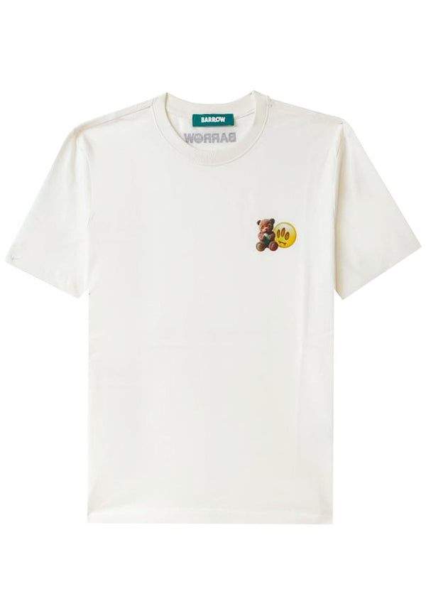 T-shirt mezza manica unisex bianca Barrow in cotone