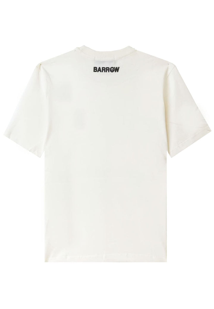 T-shirt mezza manica unisex bianca Barrow in cotone