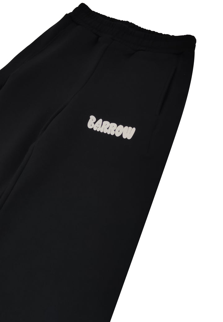 Pantalone sportivo bambina Barrow nero in cotone