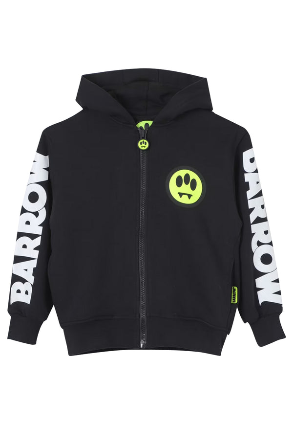Barrow felpa nera bambino in cotone