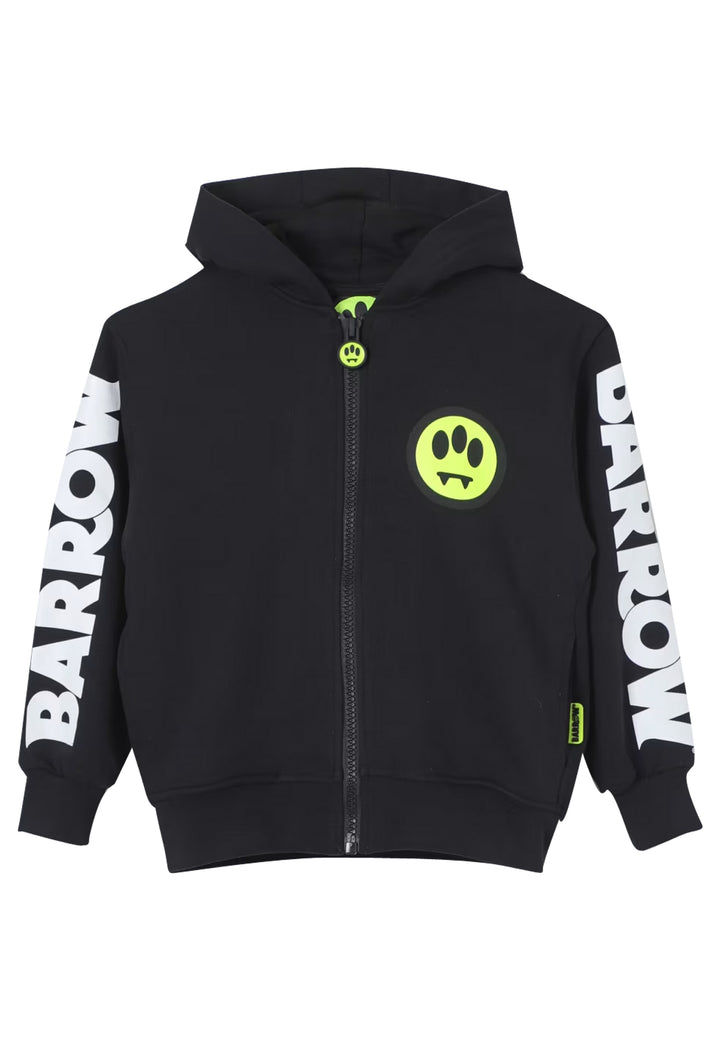 Barrow felpa nera bambino in cotone
