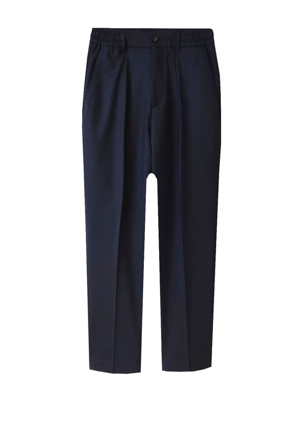 Pantalone casual uomo blu Be Able in misto lana