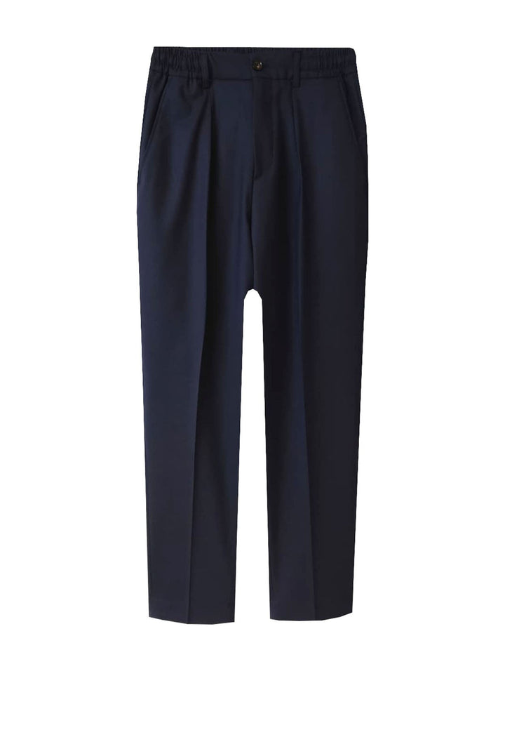 Pantalone casual uomo blu Be Able in misto lana
