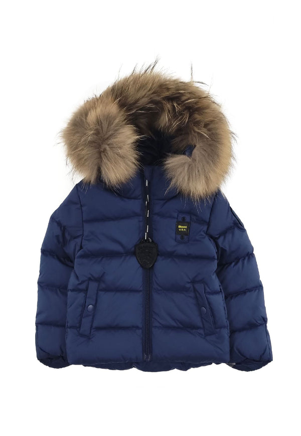 Giubbino Eagle neonato Blauer blu in nylon