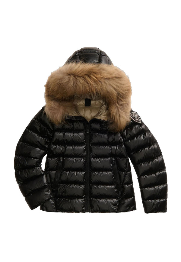 Giubbino bambina Blauer Arcadia nero in nylon