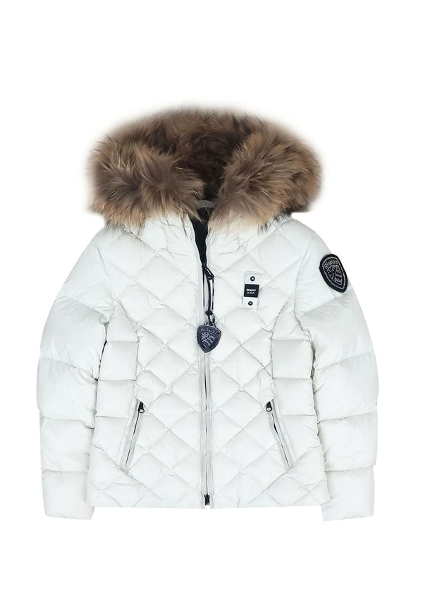 Giubbino Lotus bambina Blauer bianco in nylon