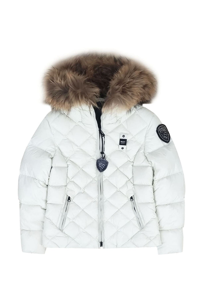 Giubbino Lotus bambina Blauer bianco in nylon