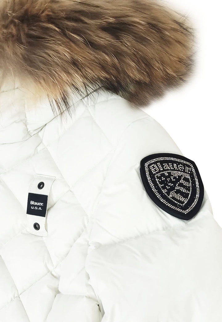 Giubbino Lotus bambina Blauer bianco in nylon