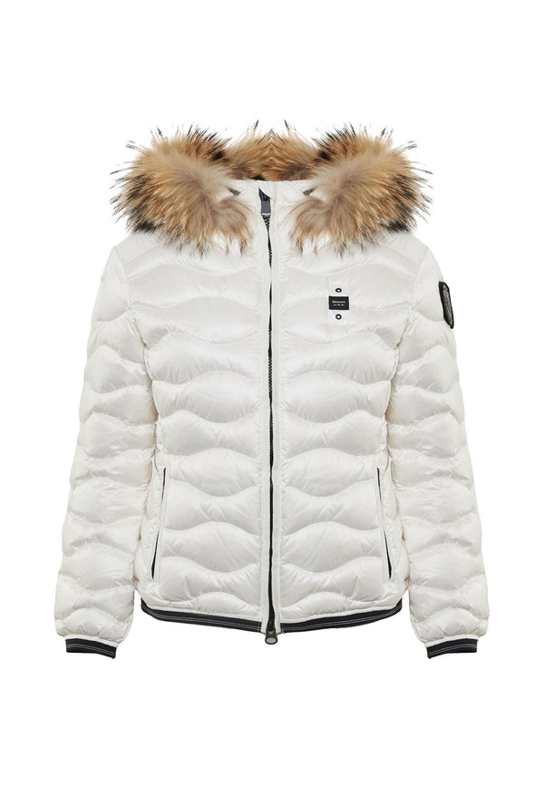 Giubbino bambina Blauer Arion bianco in nylon