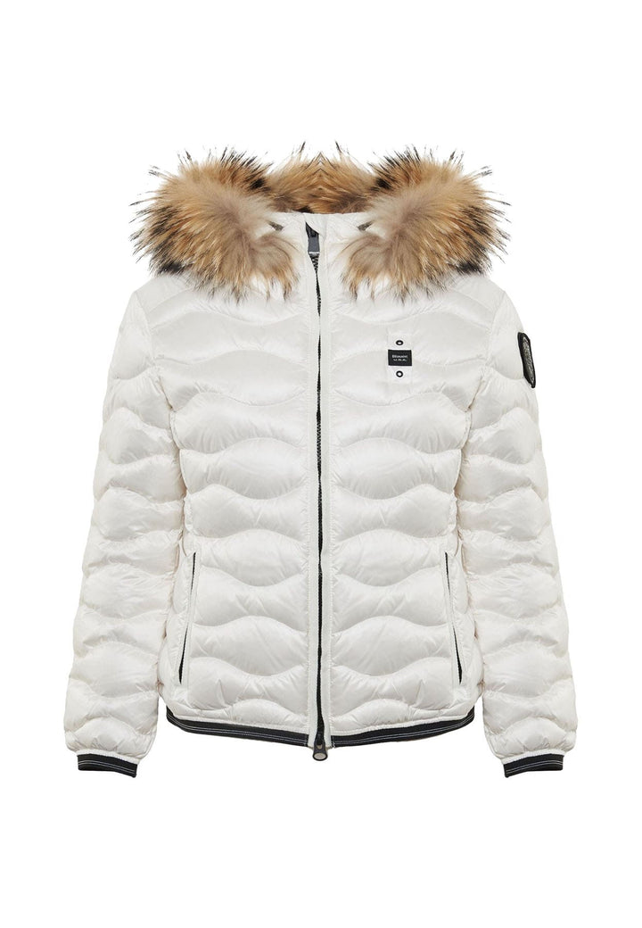 Giubbino bambina Blauer Arion bianco in nylon