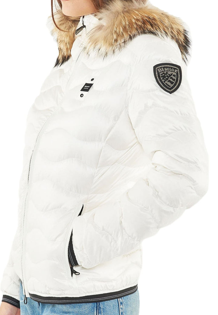 Giubbino bambina Blauer Arion bianco in nylon