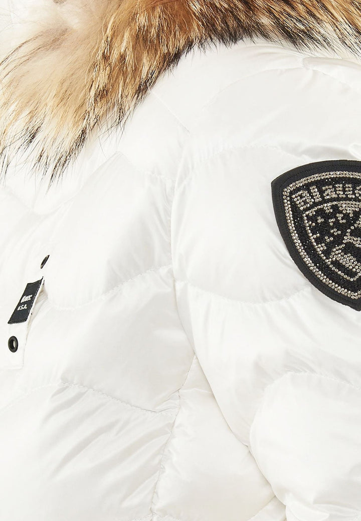 Giubbino bambina Blauer Arion bianco in nylon