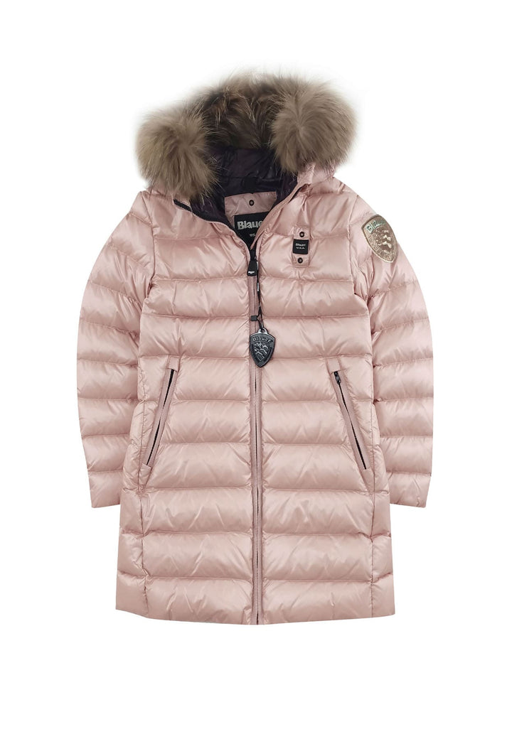 Giubbino Kristin bambina Blauer rosa in nylon