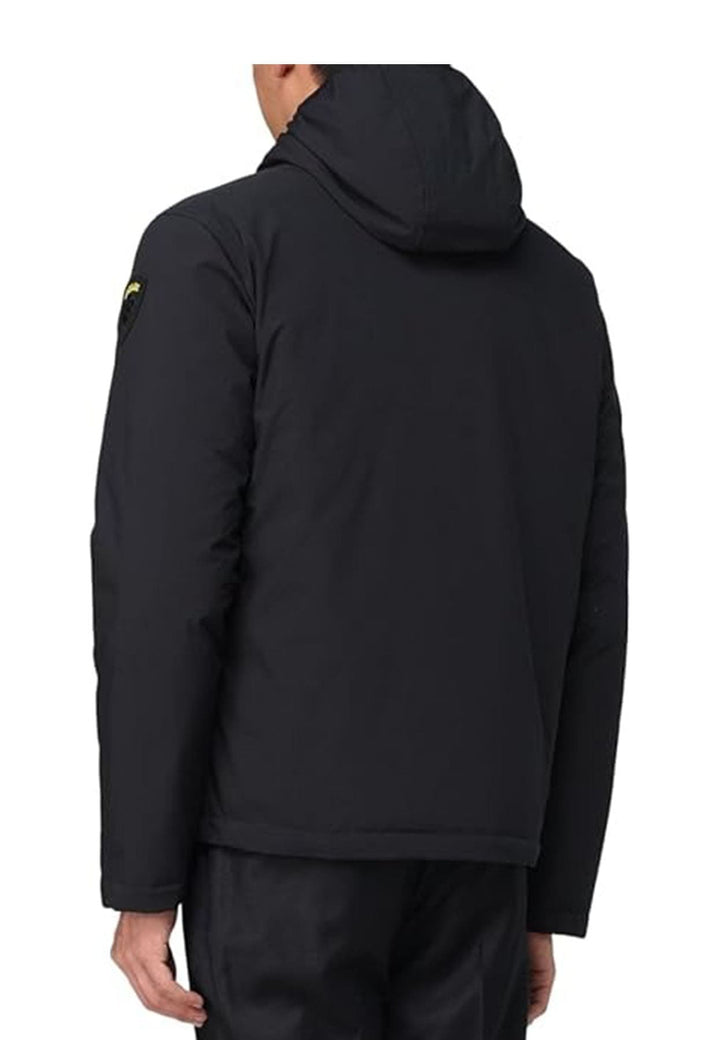 Giubbino unisex Blauer reversibile nero e beige in piuma