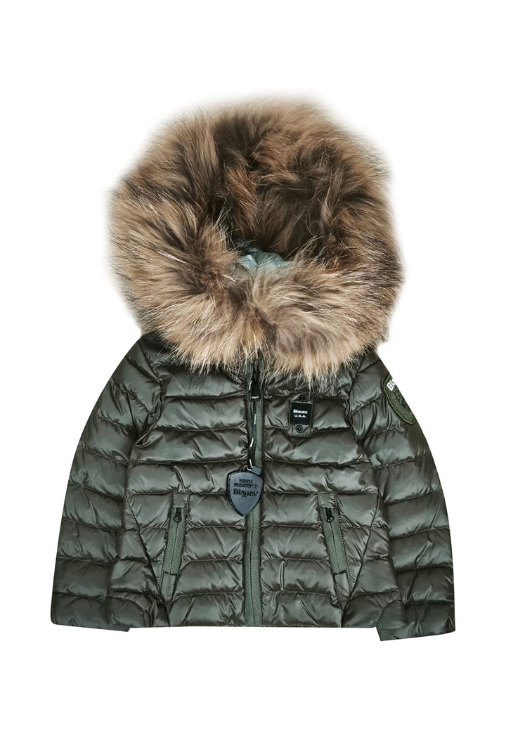 Giubbino bambina Blauer Kristin verde in nylon