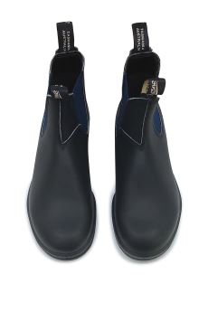 Tronchetto bambino Blundstone black leather in pelle