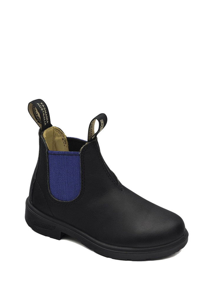 Tronchetto bambino Blundstone black/blue in pelle