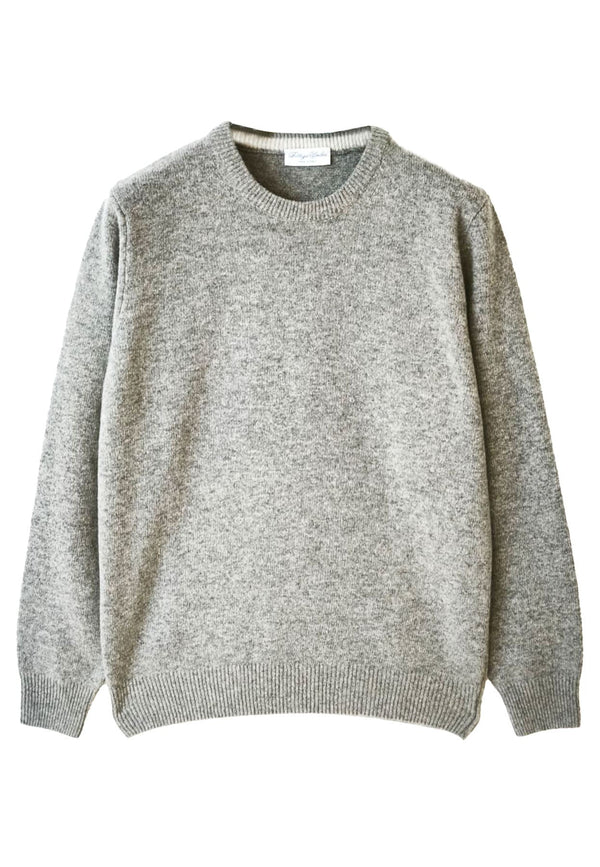 Maglia uomo girocollo grigio Bottega Umbra in misto lana